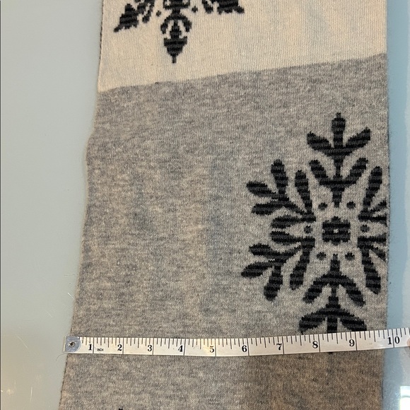 Reversible wool angora snowflake scarf Eddie Bauer - Picture 9 of 9